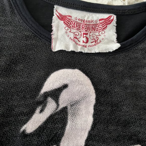 Paper Wings black swan tee sz 5 - Picture 4 of 4